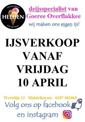 OPENING IJSSEIZOEN VANAF 10 APRIL