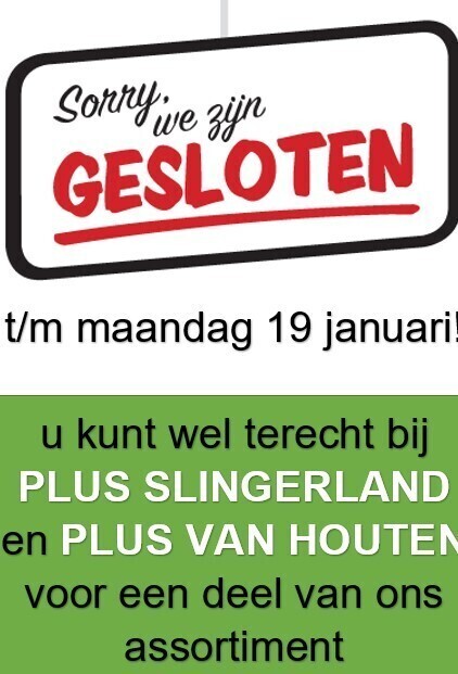 AANBIEDINGEN  t/m 19 JANUARI