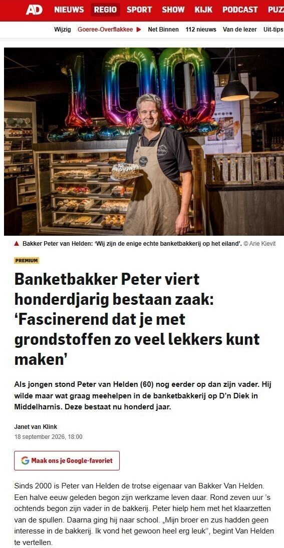 AD donderdag 17 september 2026